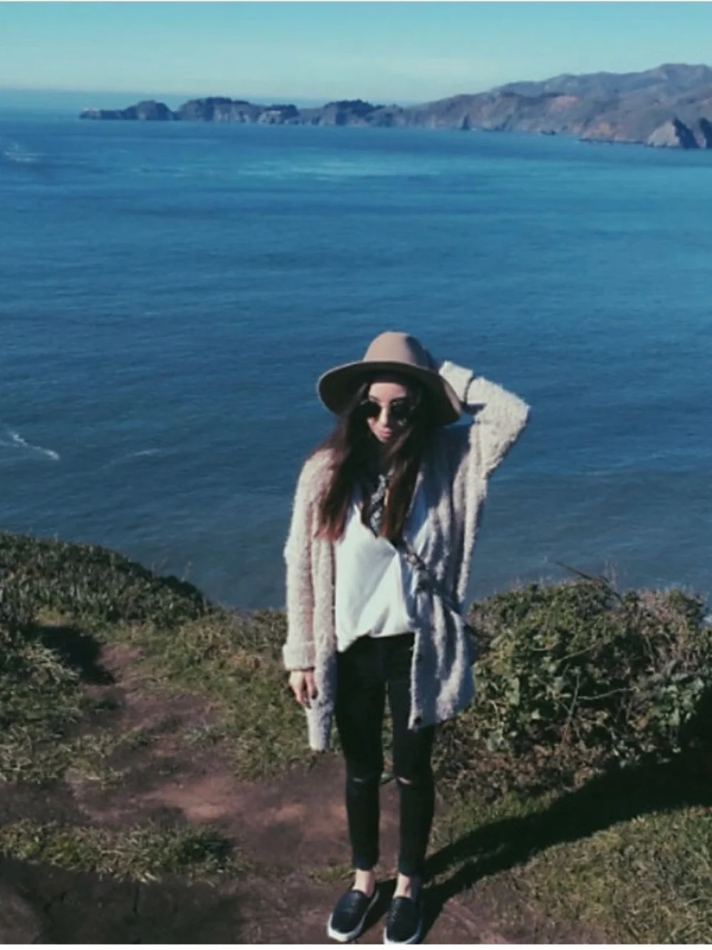 Free People Boucle Slouch Cardi in Oatmeal